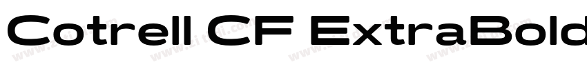 Cotrell CF ExtraBold字体转换 Cotrell CF ExtraBold字体转换